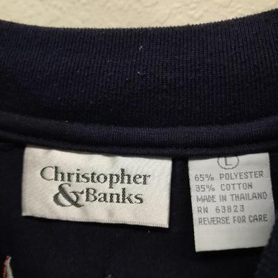 Women's short Sleeved shirt tops, L & XL Christopher Banks, SB, Croft & Barrow