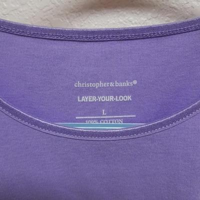 Women's short Sleeved shirt tops, L & XL Alfred Dunner, Land's end, Christopher Banks