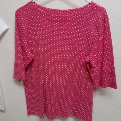 Women's short Sleeved shirt tops, L & XL Alfred Dunner, Land's end, Christopher Banks