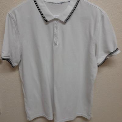 Women's short sleeved collared Shirts, L & XL Christopher banks, Karen Scott, Liz Claiborne