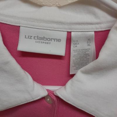 Women's short sleeved collared Shirts, L & XL Christopher banks, Karen Scott, Liz Claiborne
