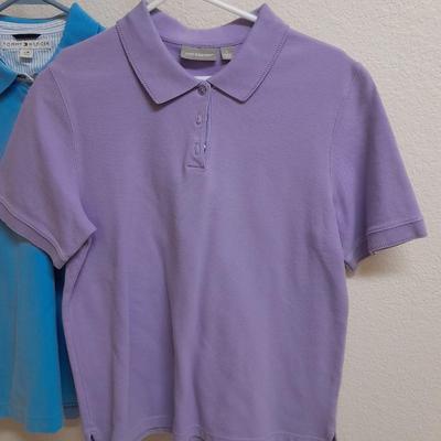 Women's short sleeved collared Shirts, L & XL Alfred Dunner, Alison Craig, Croft & Barrow