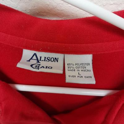 Women's short sleeved collared Shirts, L & XL Alfred Dunner, Alison Craig, Croft & Barrow