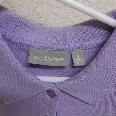 Women's short sleeved collared Shirts, L & XL Alfred Dunner, Alison Craig, Croft & Barrow