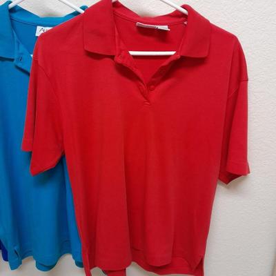 Women's short sleeved collared Shirts, L & XL Alfred Dunner, Alison Craig, Croft & Barrow