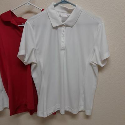 Women's short sleeved GOLF Shirts, L & XL Nike Golf, Land's End
