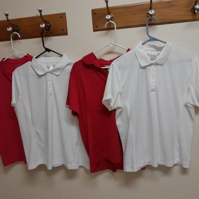 Women's short sleeved GOLF Shirts, L & XL Nike Golf, Land's End