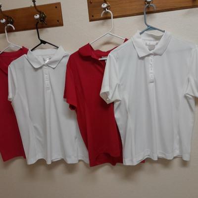 Women's short sleeved GOLF Shirts, L & XL Nike Golf, Land's End