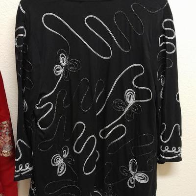 Women's Dress Jackets with unique and fun designs L Investments, and untagged silk with Asian design