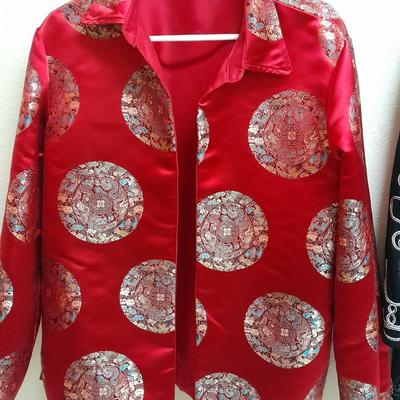 Women's Dress Jackets with unique and fun designs L Investments, and untagged silk with Asian design