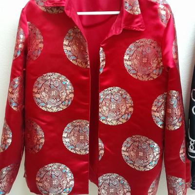 Women's Dress Jackets with unique and fun designs L Investments, and untagged silk with Asian design