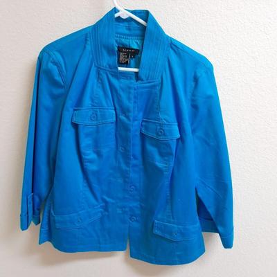 Womens light Jackets Light Large, Zenergy Foreign size 2, and Chico's Platinum size 2