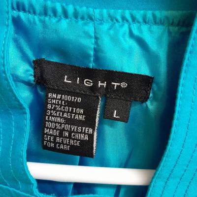 Womens light Jackets Light Large, Zenergy Foreign size 2, and Chico's Platinum size 2