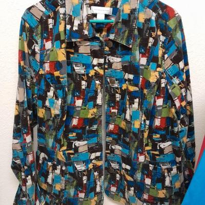 Womens light Jackets Light Large, Dressbarn XL, Christopher Banks XL, and Chico's Platinum size 2
