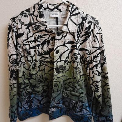 Womens light Jackets Light Large, Dressbarn XL, Christopher Banks XL, and Chico's Platinum size 2