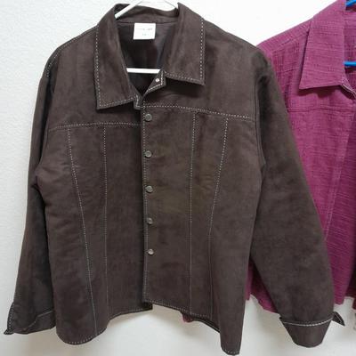 Womens light Jackets Christopher Banks XL, Haggar 14, Decorated originals Large