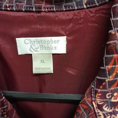 Womens light Jackets and a shirt TanJay m, two Christopher Banks XL, Zenergy 2