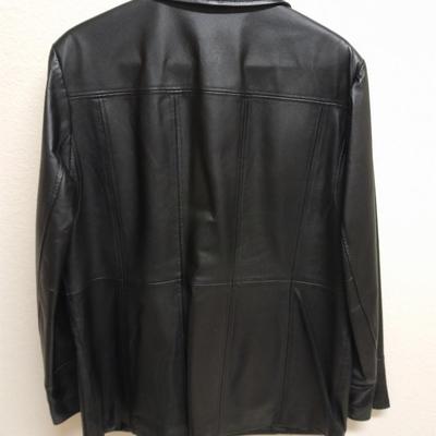 Women's Genuine leather East 5th black leather coat size XL
