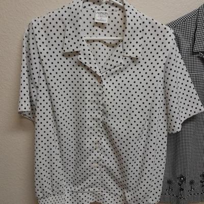 Women's clothes, Two shirts Alfred dunner 14, Allison Daley 12 and a  Elemntz XL Jacket
