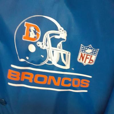 Three windbreaker type jackets, Bronco's, Washington, sizes L & XL