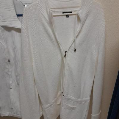 Womens long sleeved shirts and Jackets Notations XL, Koret 1X, Alfred Dunner L, and Purejill L