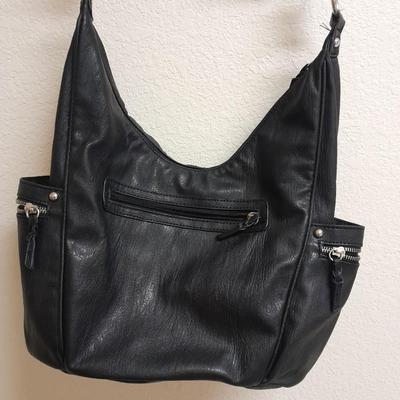 Two black leather-like purses in great condition Miztigne and Nicole