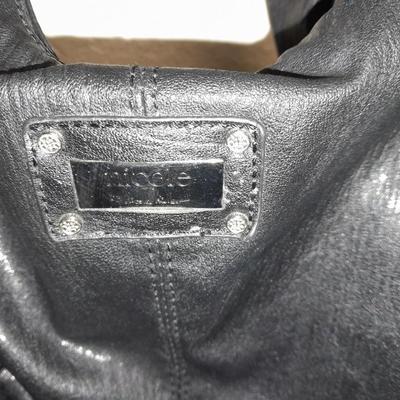 Two black leather-like purses in great condition Miztigne and Nicole