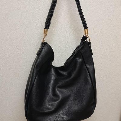 Two black leather-like purses in great condition Miztigne and Nicole