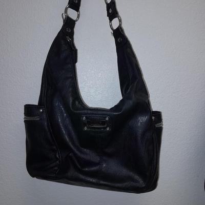 Two black leather-like purses in great condition Miztigne and Nicole