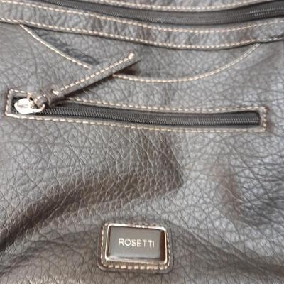 Two black leather like Rosetti purses and a small black Rosetti wallet