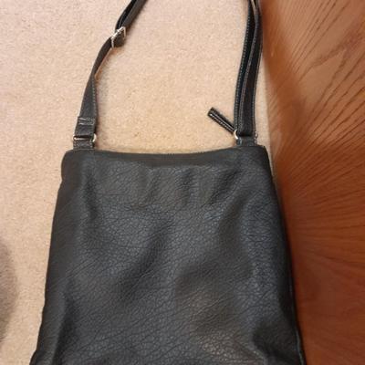 Two black leather like Rosetti purses and a small black Rosetti wallet