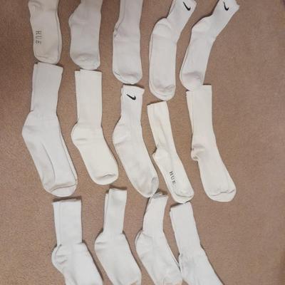 14 pairs of White socks in new to nearly new condition