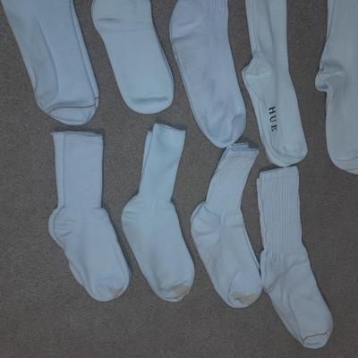 14 pairs of White socks in new to nearly new condition