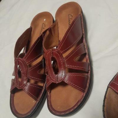 Two pair of Women's Clarks sandals size 10 M