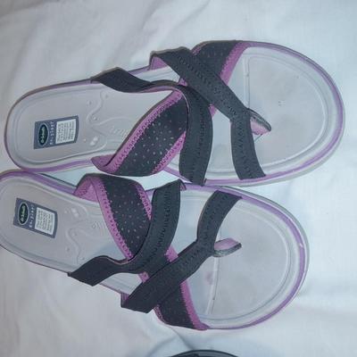 Two pairs of Women's Size 10M sandals Dr. Scholls and Merrell