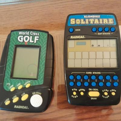 Electronic games and a Triangle solitaire game