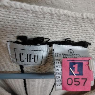 Three women's Sweaters, Christopher Banks L, C-H-U- L, Old Square