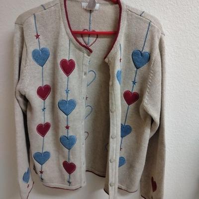 Three women's Sweaters, Christopher Banks L, C-H-U- L, Old Square