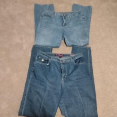 Two pairs of Jeans Gloria Vanderbilt size 12 L and St. Johns Bay size 12 L