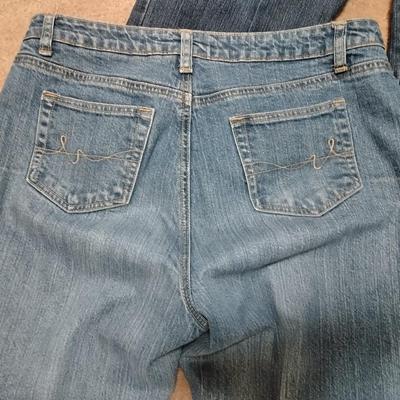 Two pairs of Jeans Gloria Vanderbilt size 12 L and St. Johns Bay size 12 L