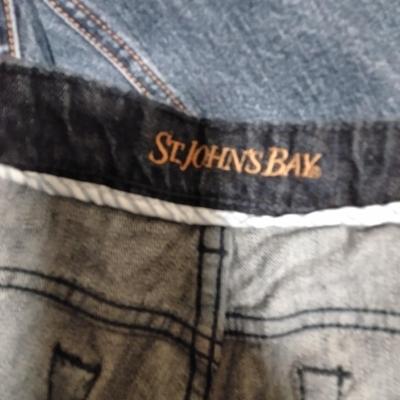 Two pairs of Jeans, and one pair of Capri's Eddie Bauer 12, West Side 12 tall, St. Johns Bay size 12