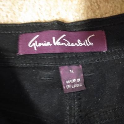 Three pairs of Women's Jeans West side 12, and 2 black Gloria Vanderbilt 12,