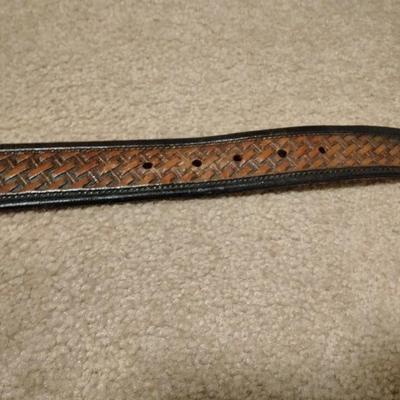 Bob, we have your belt! Leather belt with BOB on back, and a "B" metal belt buckle