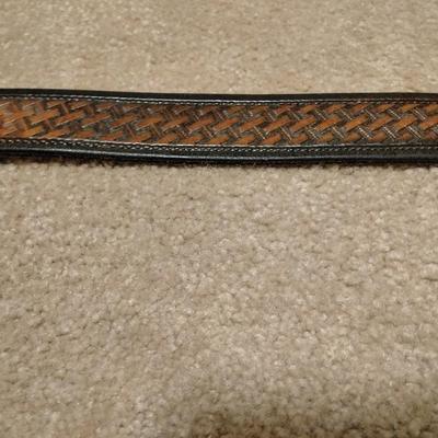 Bob, we have your belt! Leather belt with BOB on back, and a "B" metal belt buckle