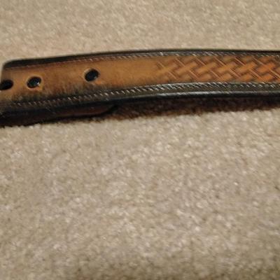 Bob, we have your belt! Leather belt with BOB on back, and a "B" metal belt buckle