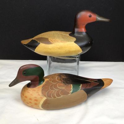 659 Vintage Painted Duck Decoys