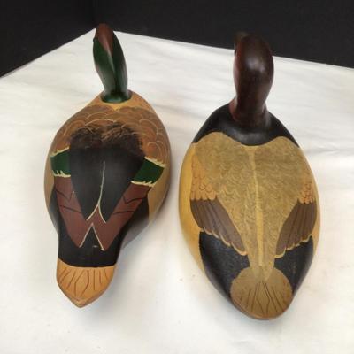 659 Vintage Painted Duck Decoys