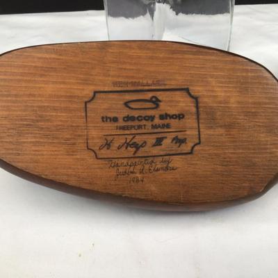 662 The Decoy Shop Decoy & Moore Signed Decoy