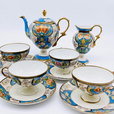 NIPPON ~ Moriage Hand Painted Tea Set