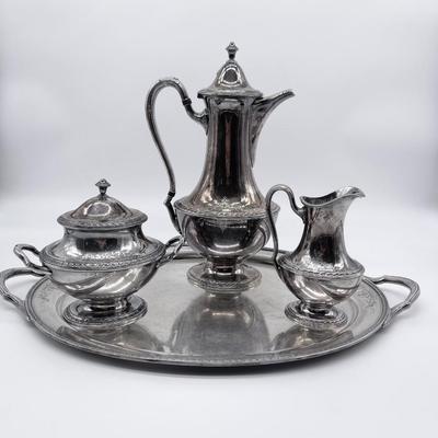 ROGERS BROS ~ Argosy ~ Silver Plate Tea Set
